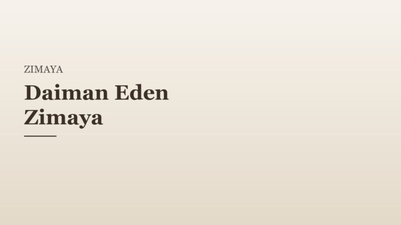 Daiman Eden Zimaya