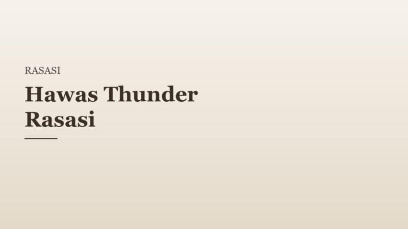 Hawas Thunder Rasasi