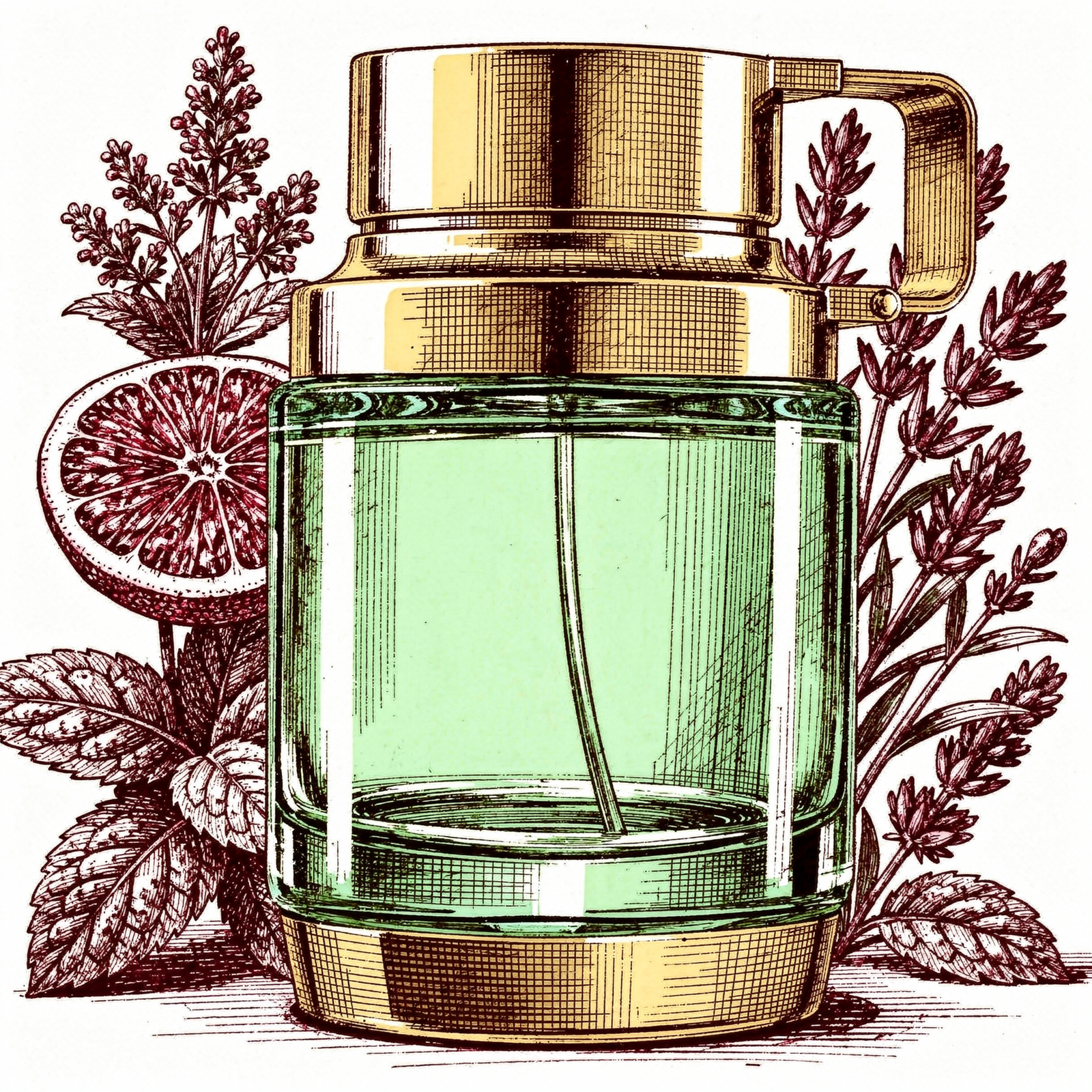 Odyssey Aqua Edition Armaf — ilustração editorial