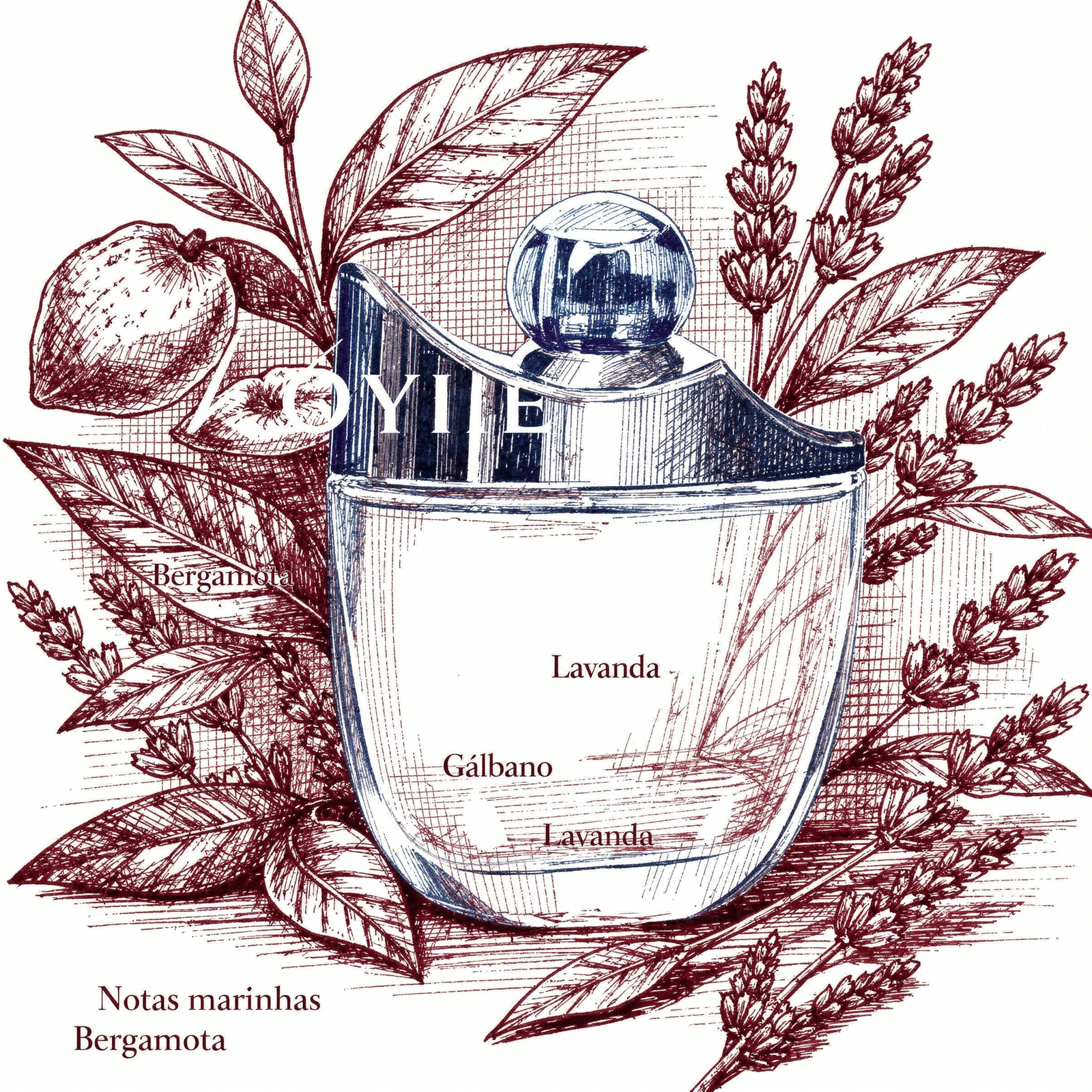 Royale Blue Pour Homme Rasasi — ilustração editorial
