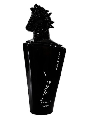 Frasco Maahir Black Edition Lattafa Perfumes