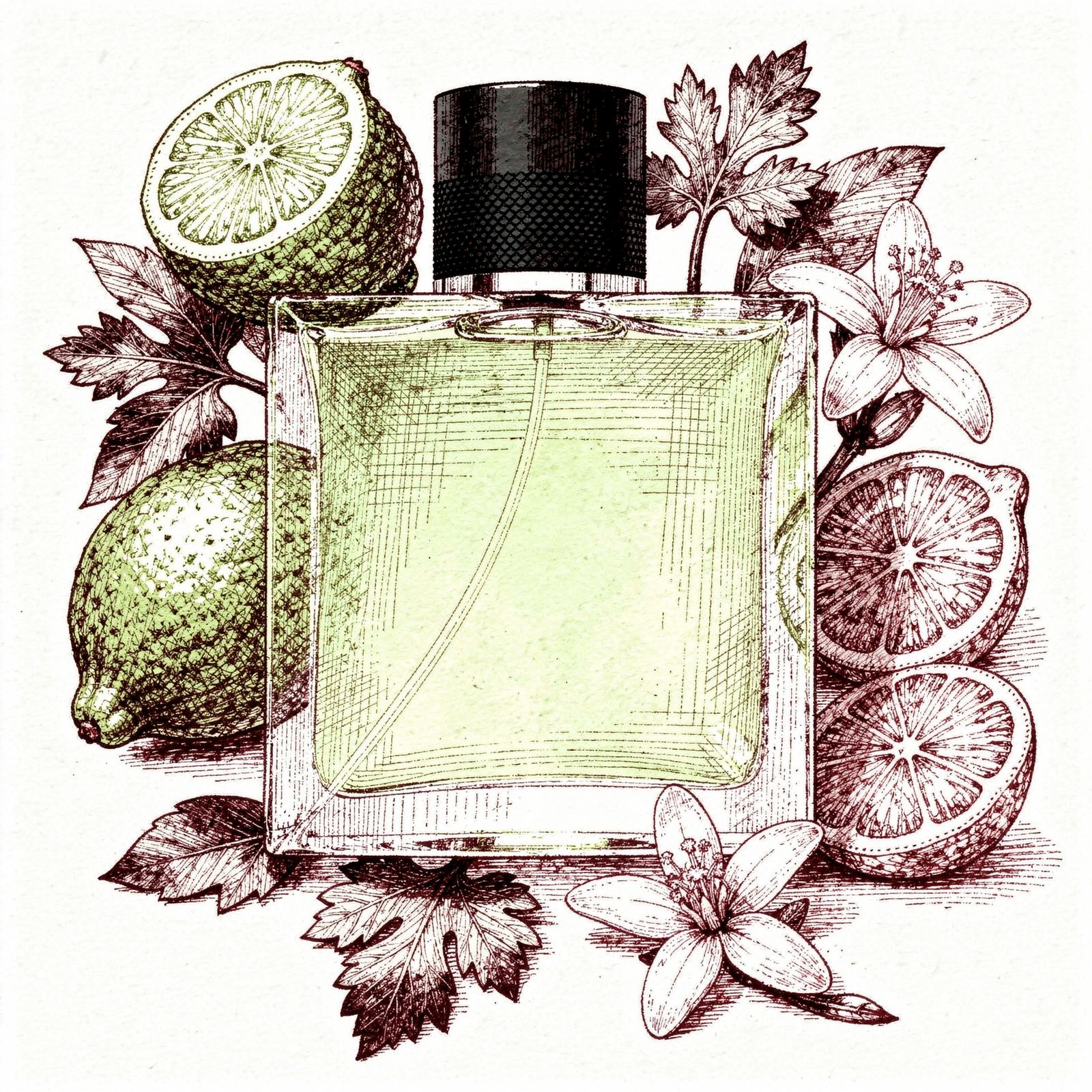 Vétiver Guerlain — ilustração editorial